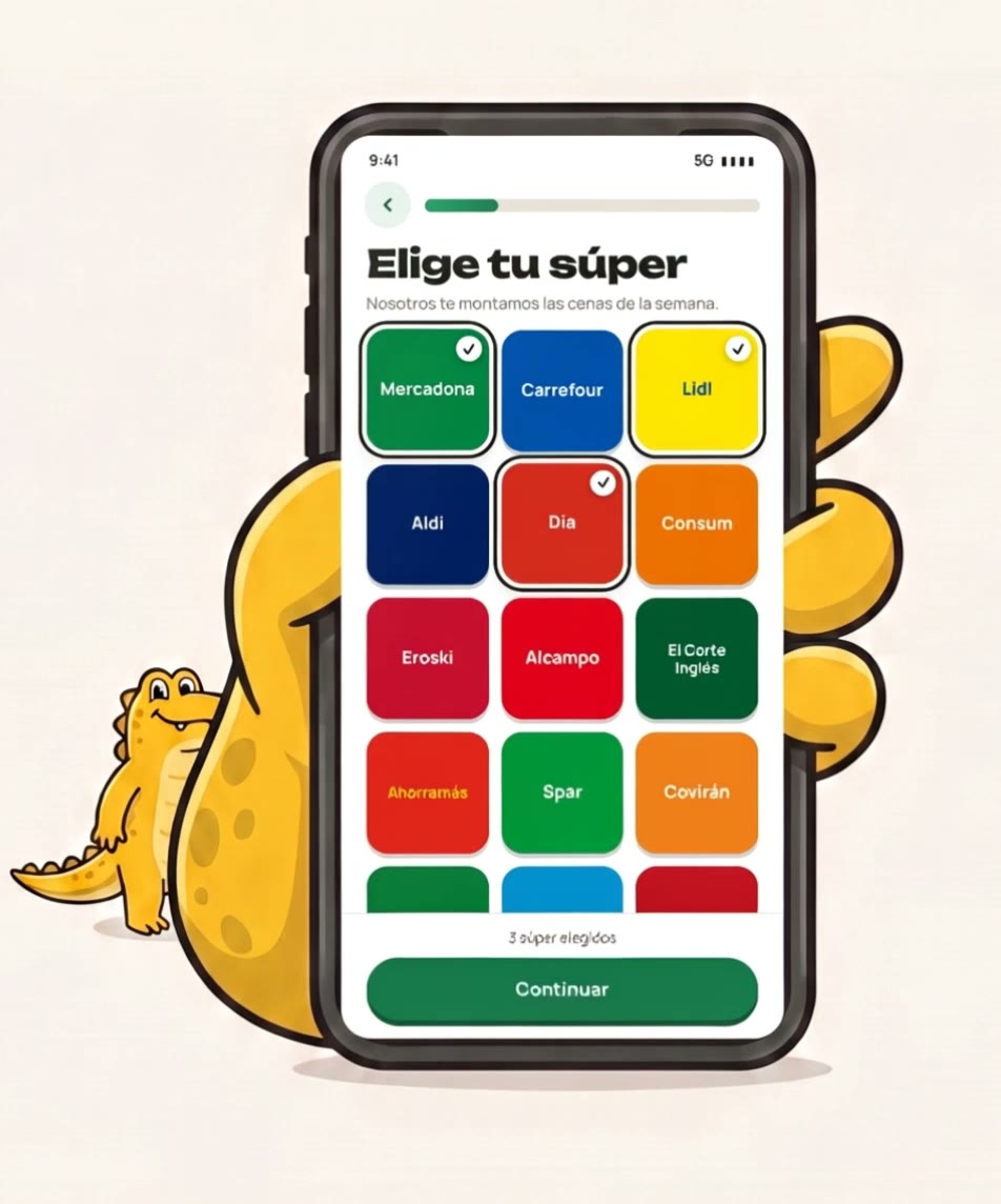 Recetio — choose your supermarket